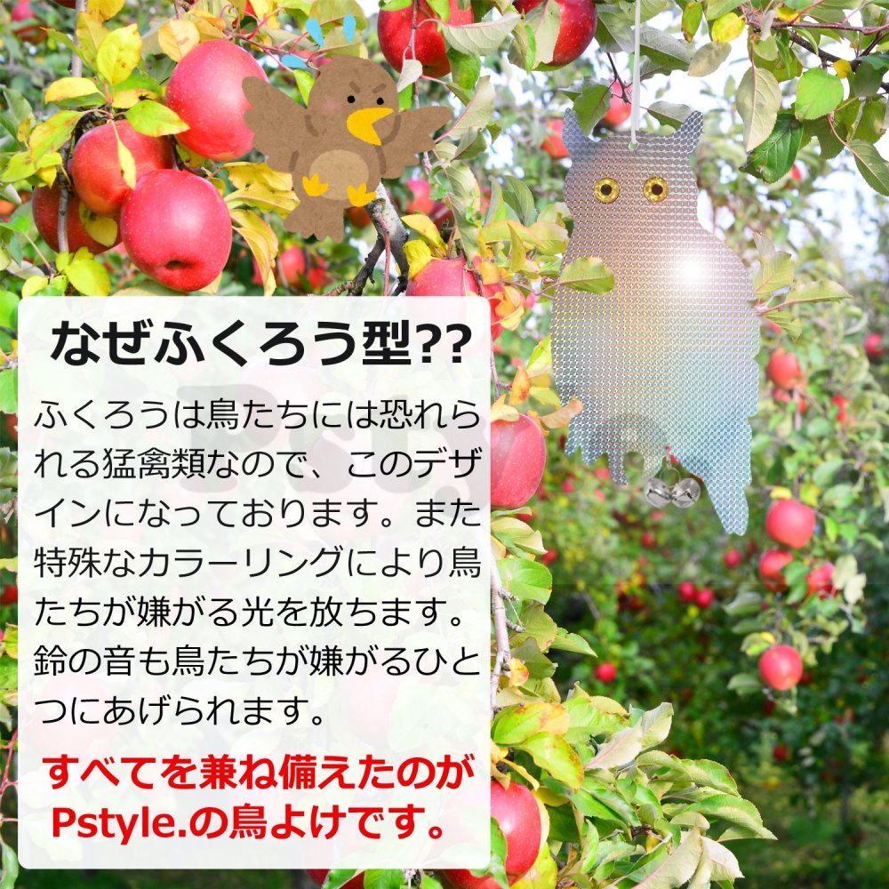 Pstyle. 鳩よけ 鳥よけ カラスよけ からす撃退 カラス対策 2個セット PST-011