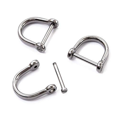 Pstyle. キーリング キーホルダー リング Dリング 内径17mm 3個セット PST-072 シルバー