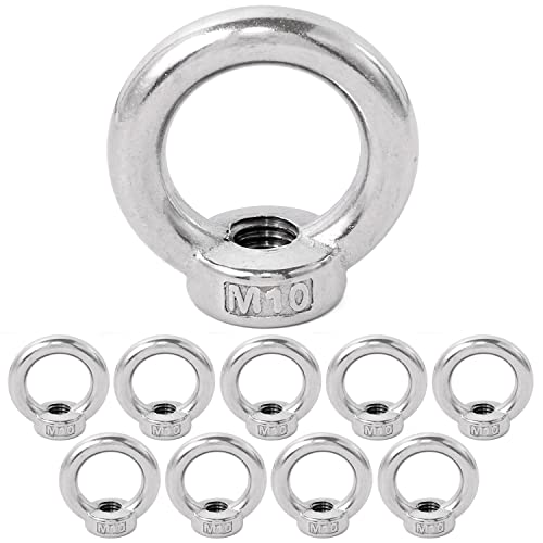 Pstyle. アイナット M10 天井 ネジ フック ステンレス 金具 10個セット PST-094