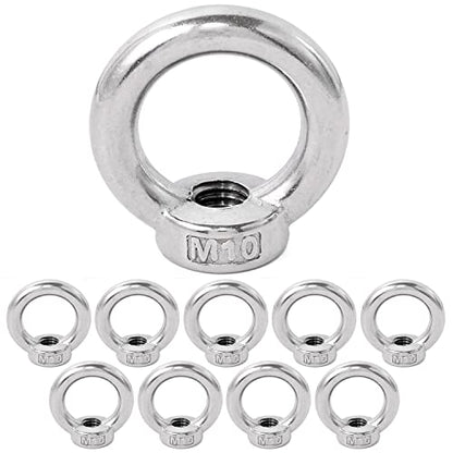 Pstyle. アイナット M10 天井 ネジ フック ステンレス 金具 10個セット PST-094
