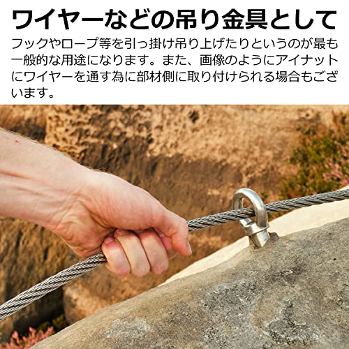 Pstyle. アイナット M10 天井 ネジ フック ステンレス 金具 10個セット PST-094