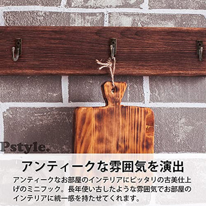 Pstyle. フック 壁 小型 帽子掛け 鍵 ウォールフック ネジ付き 20個セット PST-086