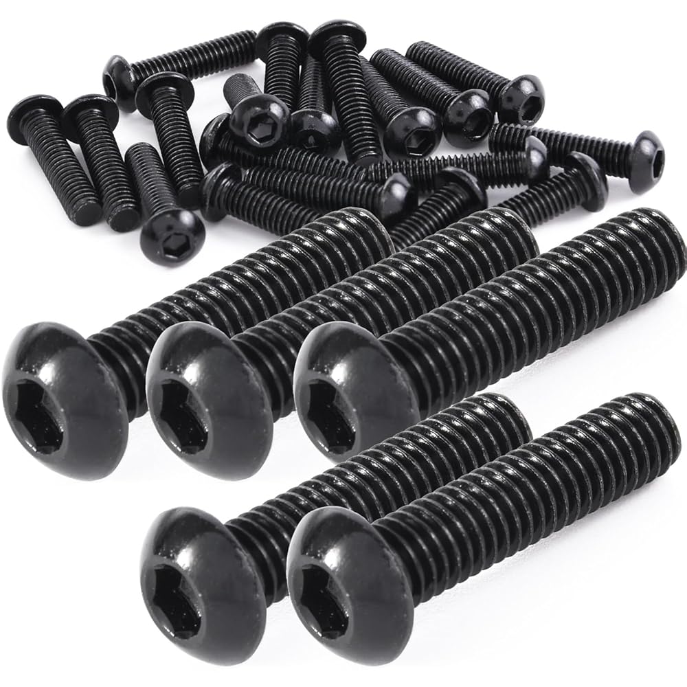 Pstyle. 六角穴付き ボタンボルト M6 304ステンレス 20個セット PST-179 (M6x25mm)
