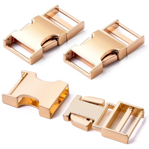 Pstyle. バックル 20mm 手芸 金属 ベルト 留め具 金具 3個セット PST-069 (ゴールド)