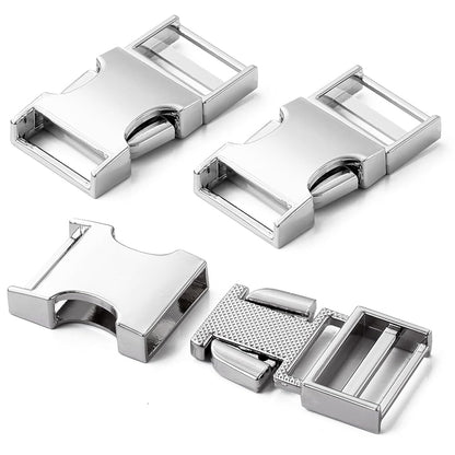 Pstyle. バックル 20mm 手芸 金属 ベルト 留め具 金具 3個セット PST-069 (シルバー)