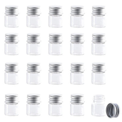 Pstyle. 小瓶 ガラス ボトル 小分け 密閉 保存 容器 20個セット PST-075 (5ml)