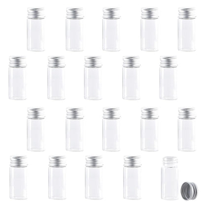 Pstyle. 小瓶 ガラス ボトル 小分け 密閉 保存 容器 20個セット PST-075 (10ml)