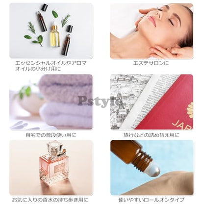Pstyle. ロールオンボトル 容器 遮光瓶 ロールオン 10本セット PST-006 (2ml)