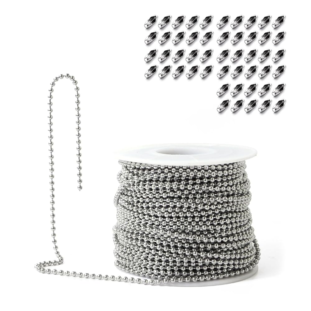 Pstyle. ボールチェーン キーホルダー パーツ ステンレス 20m PST-063 (2.0mm)