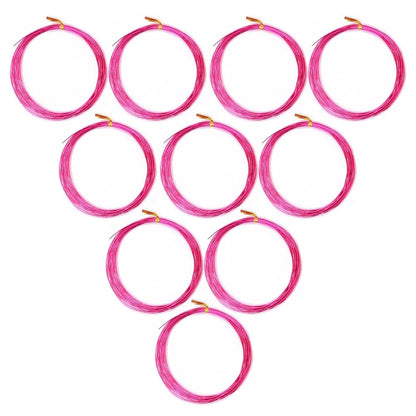 Pstyle. アルミ ワイヤー クラフト アート 手芸 太さ0.8mm 5m 10個セット PST-057 (ローズレッド)