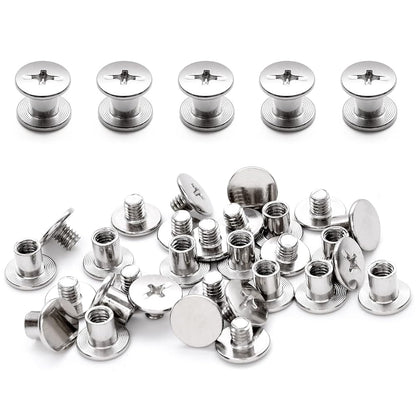 Pstyle. シカゴスクリュー 組ネジ レザークラフト ネジ 20個セット PST-102 (5x6mm)