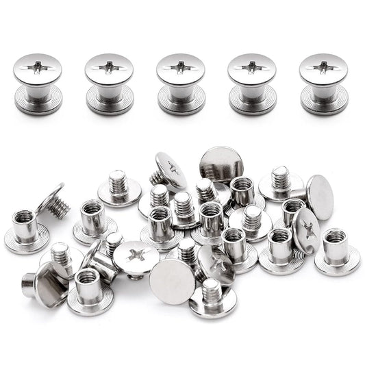 Pstyle. シカゴスクリュー 組ネジ レザークラフト ネジ 20個セット PST-102 (5x6mm)