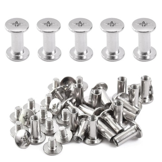 Pstyle. シカゴスクリュー 組ネジ レザークラフト ネジ 20個セット PST-102 (5x12mm)