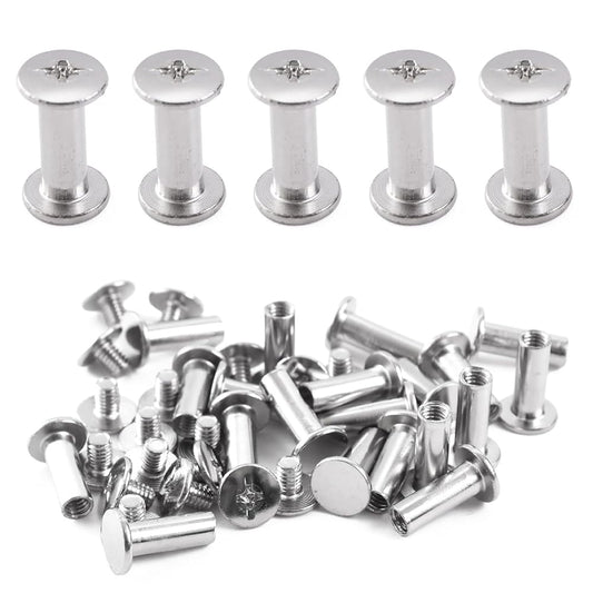 Pstyle. シカゴスクリュー 組ネジ レザークラフト ネジ 20個セット PST-102 (5x14mm)