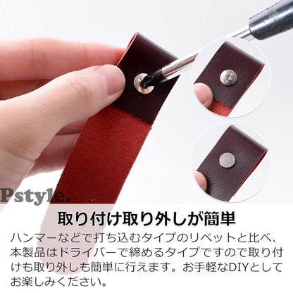 Pstyle. シカゴスクリュー 組ネジ レザークラフト ネジ 20個セット PST-102 06