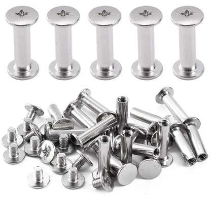 Pstyle. シカゴスクリュー 組ネジ レザークラフト ネジ 20個セット PST-102 (5x18mm)